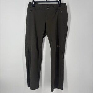 REI Co-op Activator Soft-Shell Olive Green Hiking Pants Womens Size 8 Petite